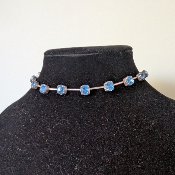 Jewelry - Vintage Blue Stone Choker Necklace